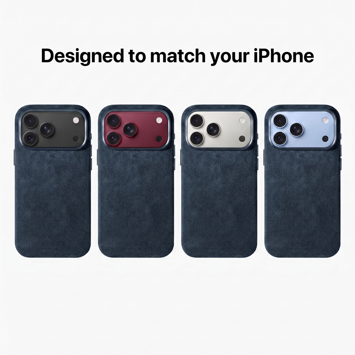 iPhone 18 Pro - Alcantara Case - Navy Blue