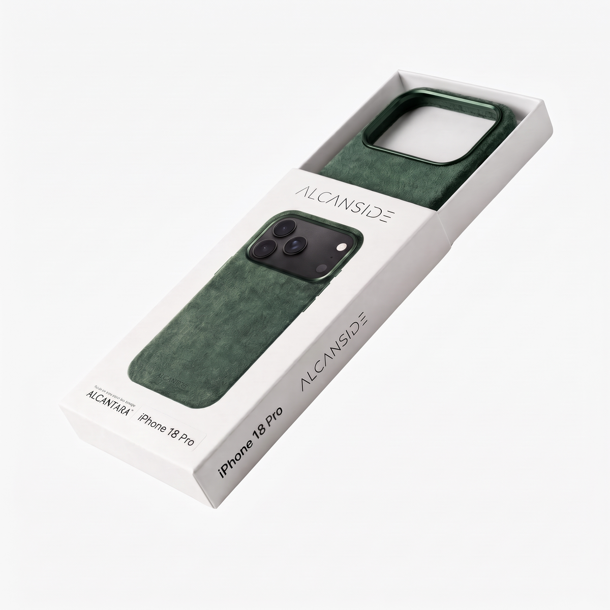 iPhone Alcantara Case - Midnight Green