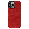iPhone 12 Pro Max - Alcantara Back Cover - Red
