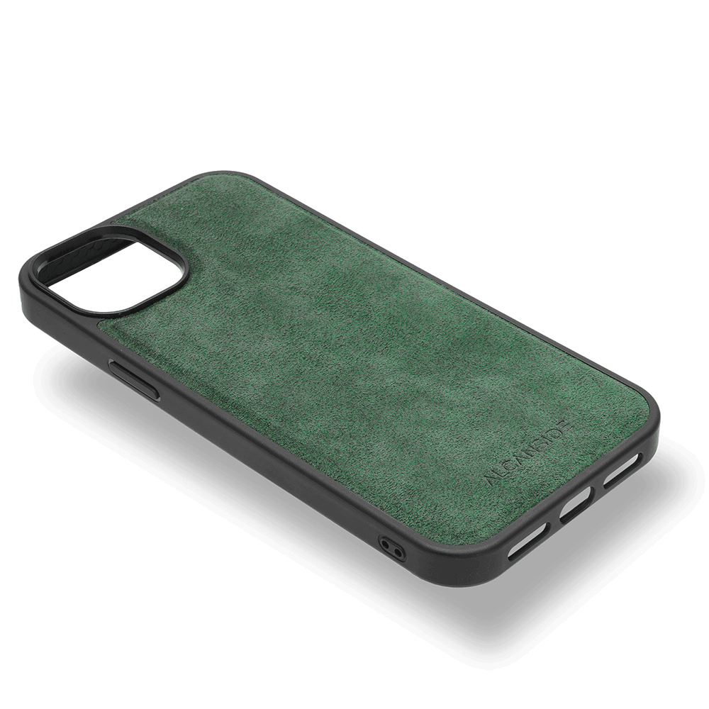 iPhone 13 - Alcantara Back Cover - Midnight Green
