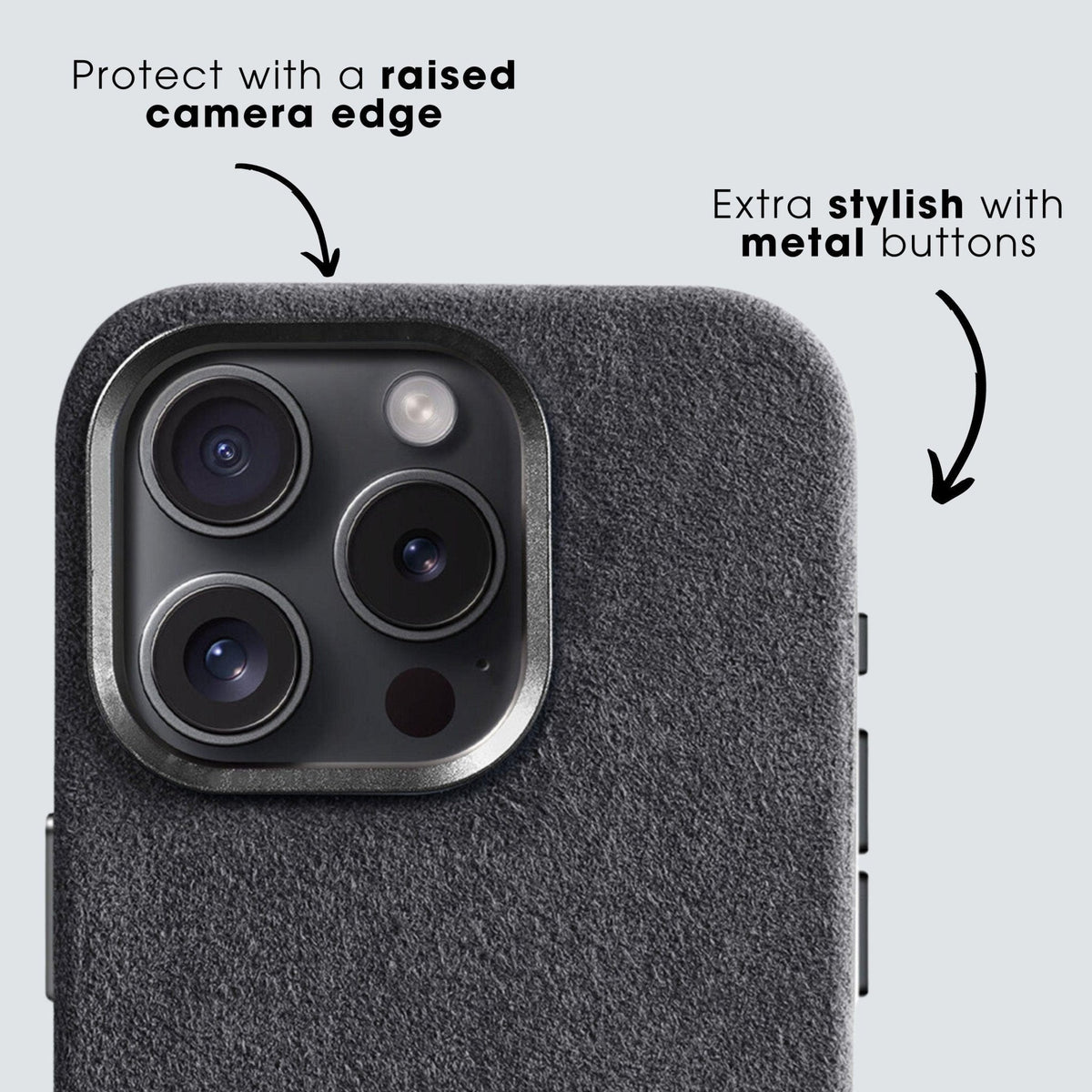 iPhone 13 - Alcantara Case - Space Grey