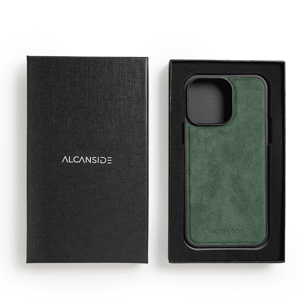 iPhone 13 Pro - Alcantara Back Cover - Midnight Green