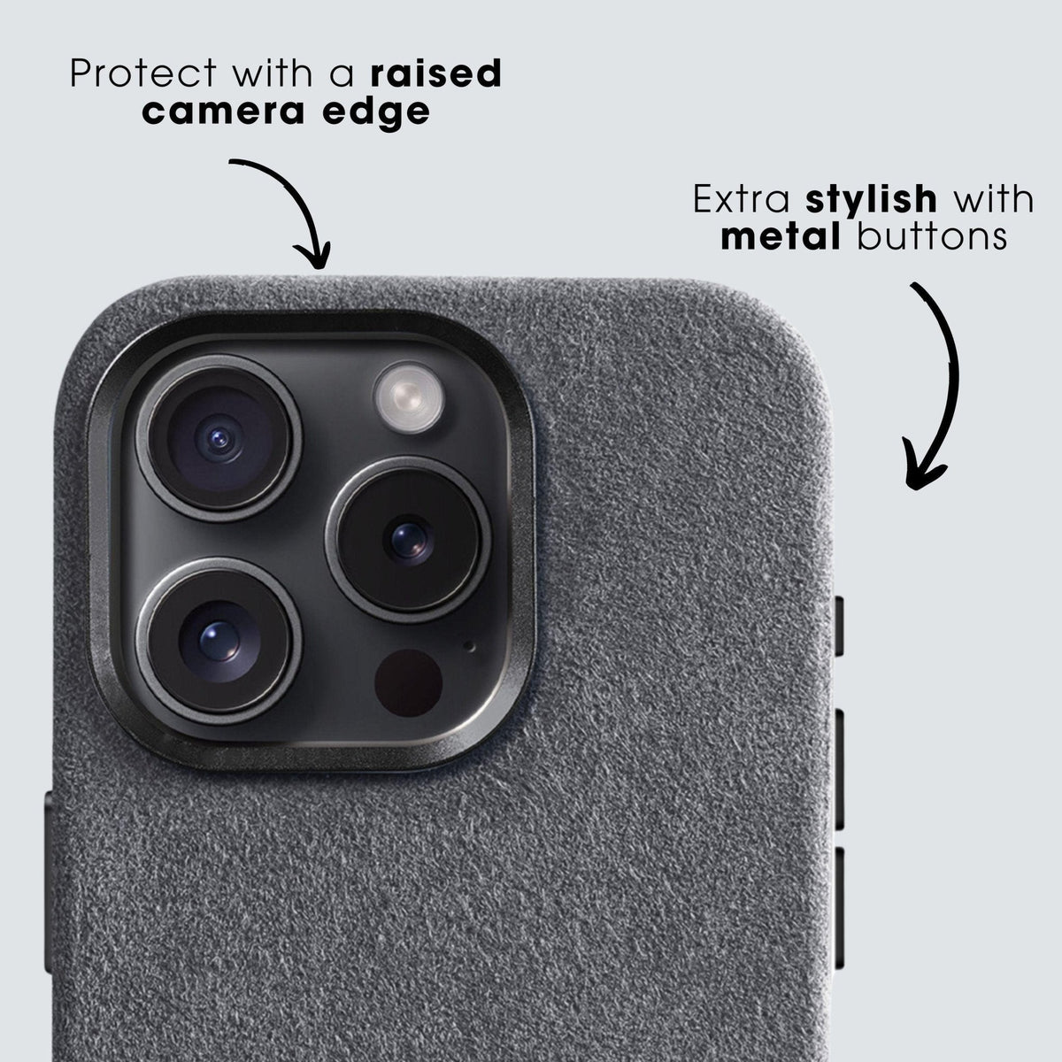 iPhone 13 Pro Max - Alcantara Case - Nardo Gray