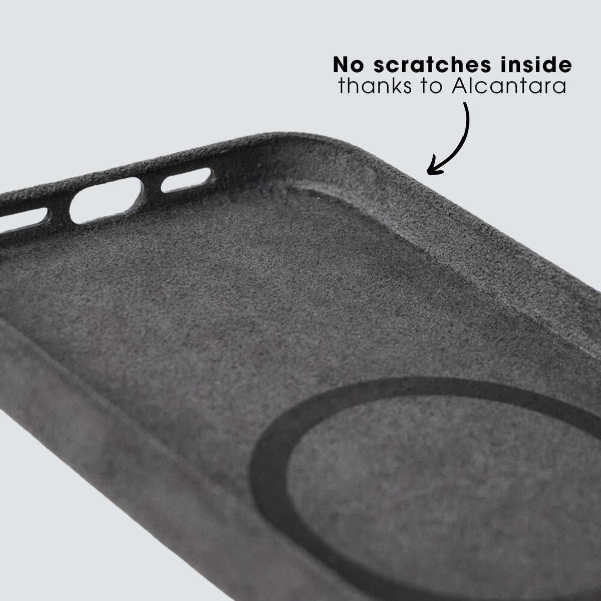 iPhone 13 Pro Max - Alcantara Case - Space Grey