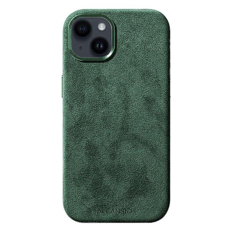 iPhone 14 - Alcantara Case - Midnight Green