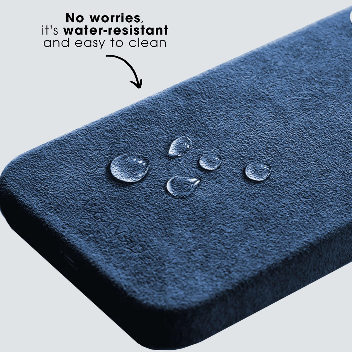 iPhone 14 - Alcantara Case - Ocean blue