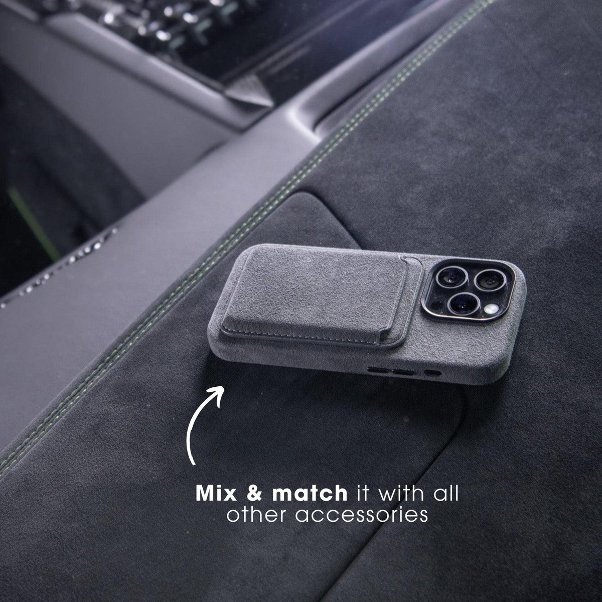 iPhone 14 Pro - Alcantara Case - Nardo Gray