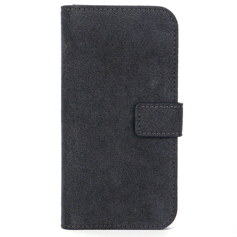 iPhone 14 Pro - Wallet Alcantara Case - Space Grey