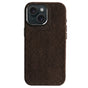 iPhone 15 - Alcantara Case - Chocolate Brown