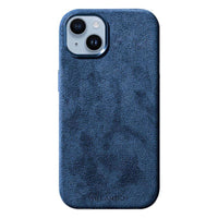 iPhone 15 - Alcantara Case - Ocean blue