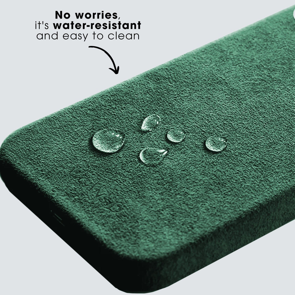 iPhone 15 Pro - Alcantara Case - Midnight Green