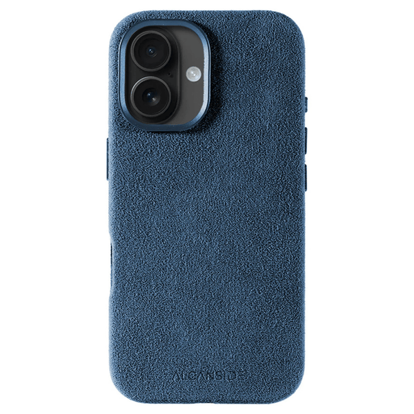 iPhone 16 Plus - Alcantara Case - Ocean blue