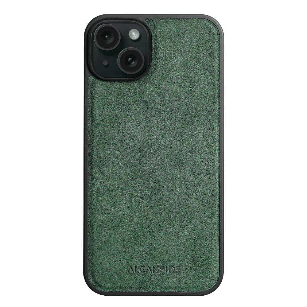 iPhone 16 - Alcantara Back Cover - Midnight Green