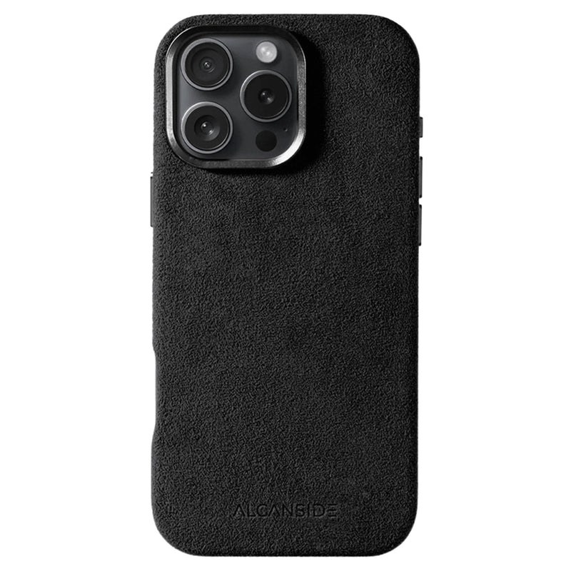 iPhone 16 Pro - Sarung Alcantara - Hitam Pekat