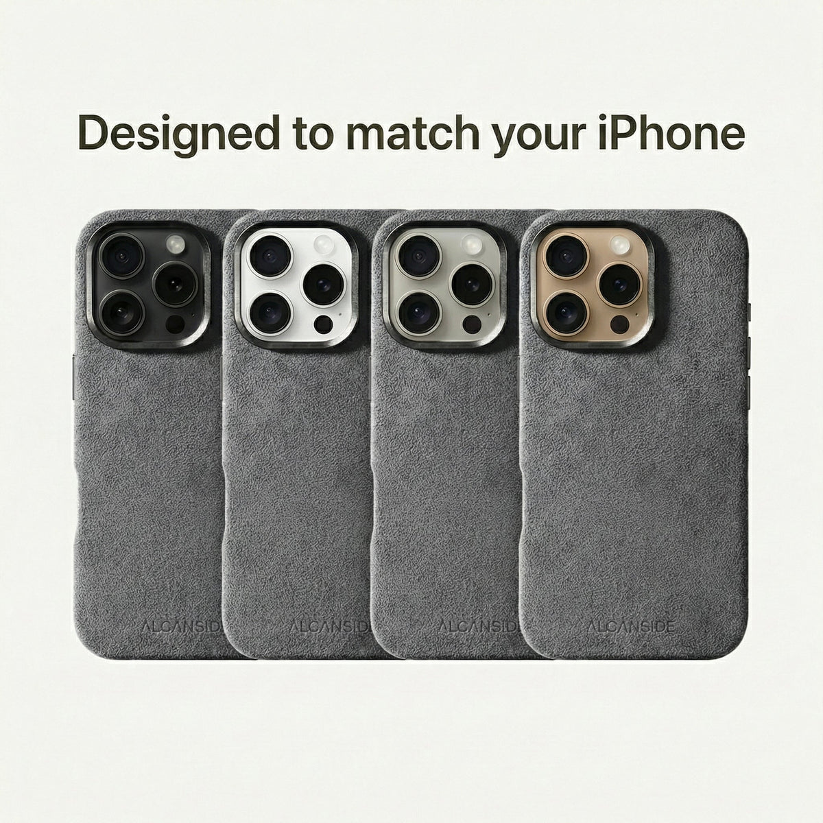 iPhone 16 Pro - Alcantara Case - Nardo Gray
