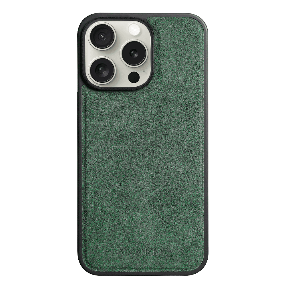 iPhone 16 Pro - Alcantara Back Cover - Midnight Green