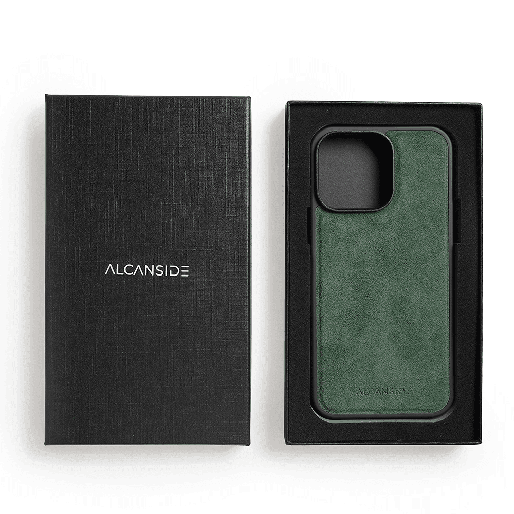 iPhone 16 Pro Max - Alcantara Back Cover - Midnight Green