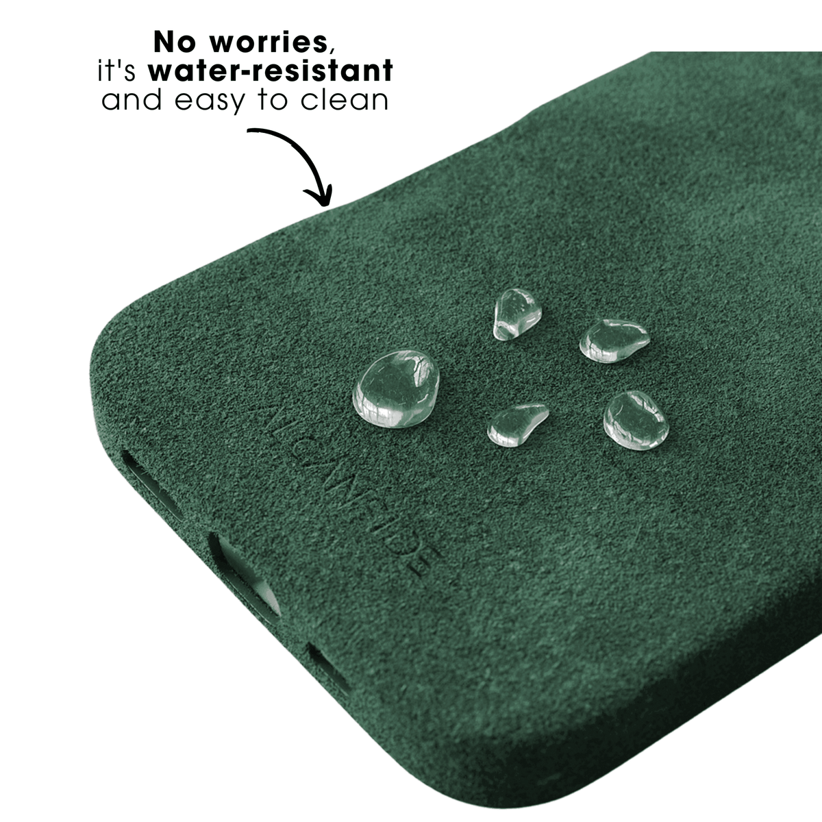 iPhone 16 Plus - Alcantara Case - Midnight Green