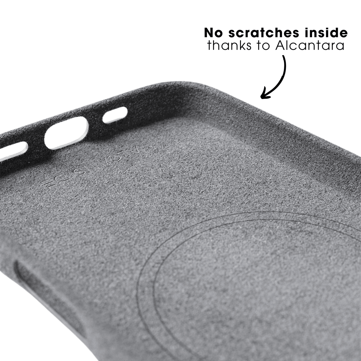 iPhone Alcantara Case - Nardo Gray