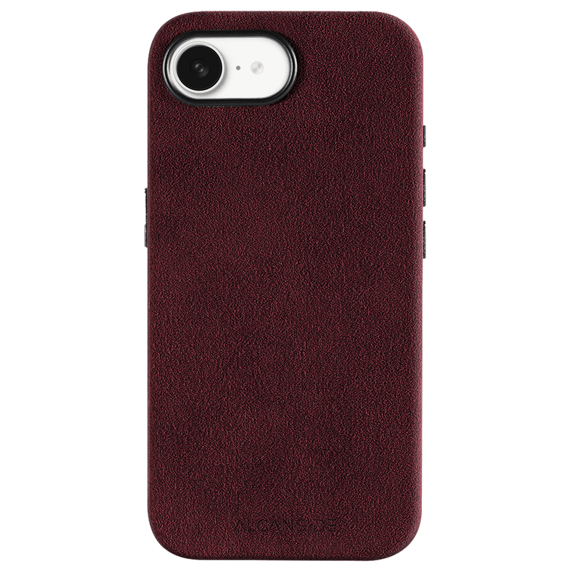 iPhone 16e - Alcantara Case - Wine Red