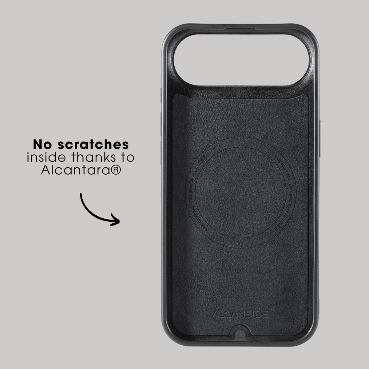 iPhone 17 Air - Alcantara Back Cover - Space Grey