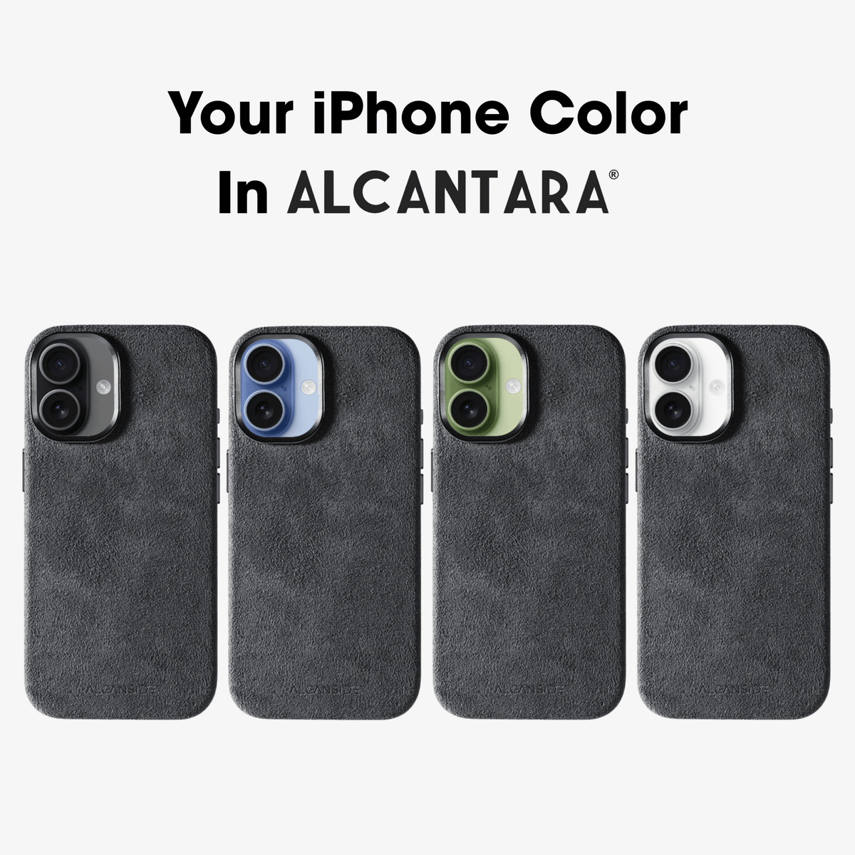 iPhone Alcantara Case - Space Grey