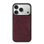 iPhone 17 Pro - Alcantara Back Cover - Wine Red