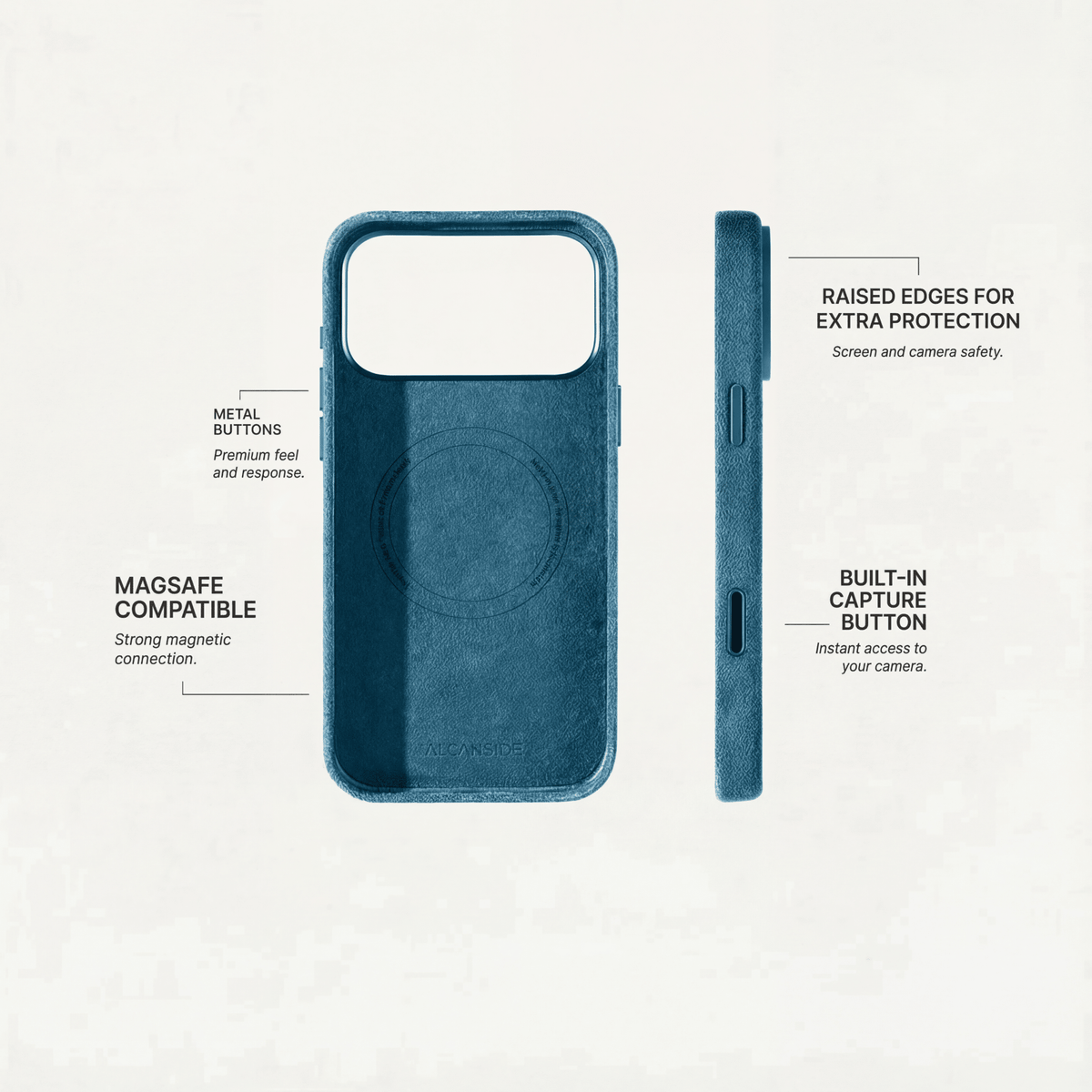 iPhone 18 Pro Max - Alcantara Case - Ocean Blue