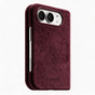 iPhone Duo - Sarung Alcantara - Merah Wain