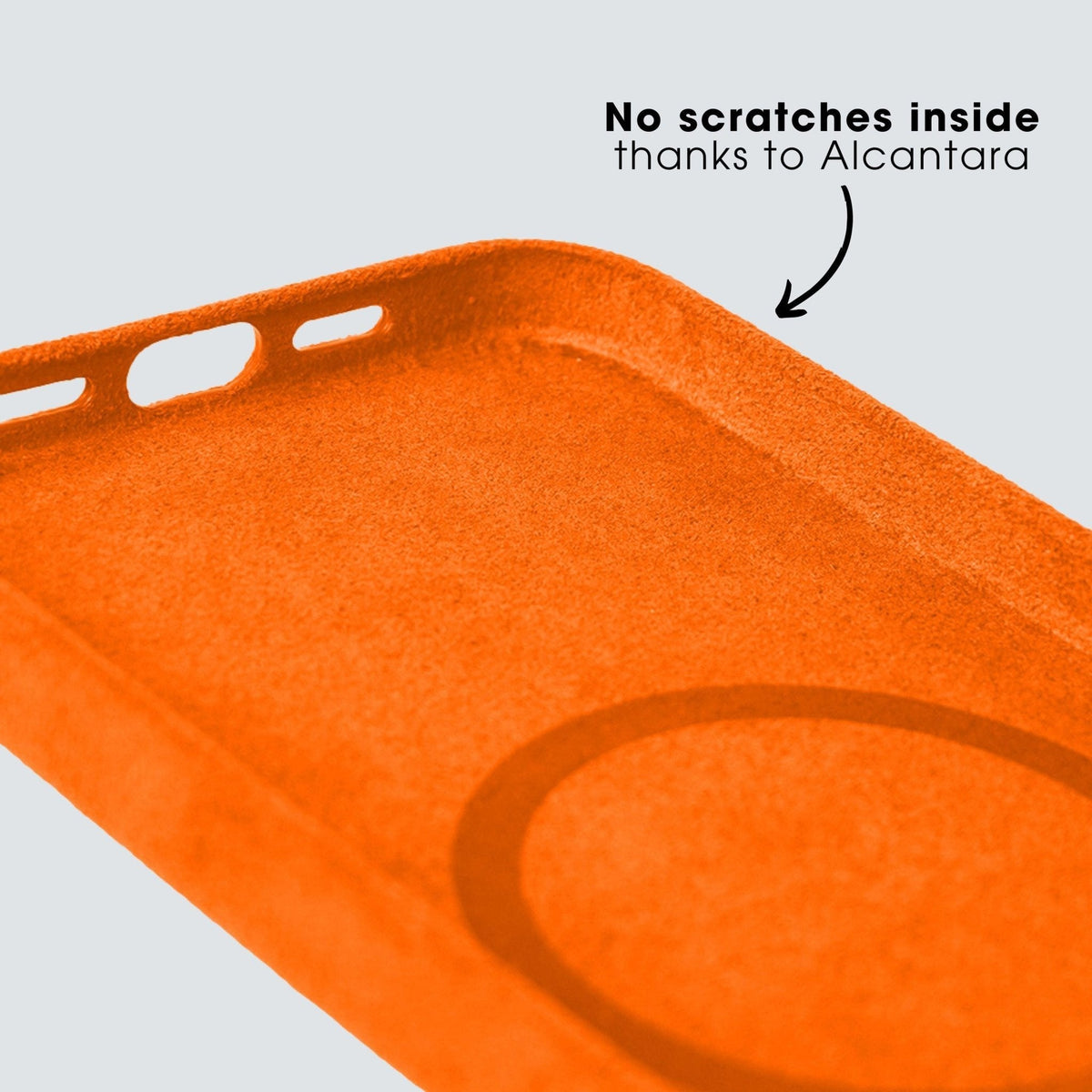 Limited Edition - iPhone 12 Pro Max - Alcantara Case - Orange