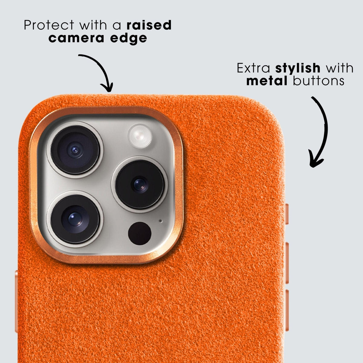 Limited Edition - iPhone 12 Pro Max - Alcantara Case - Orange
