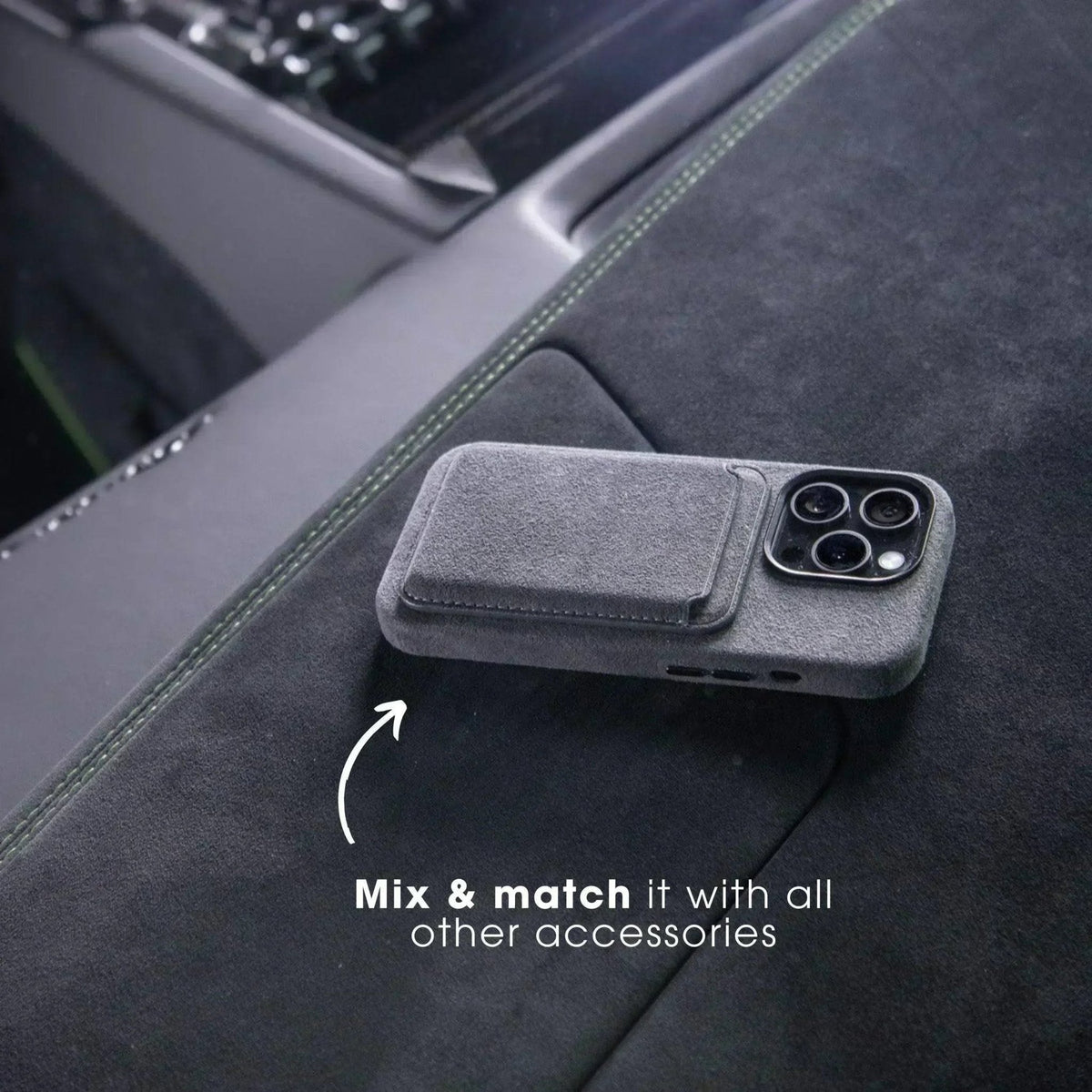 iPhone Alcantara Case - Nardo Gray